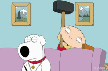 Big Hammer Carry Stewie Wheres My Money Family  GIF