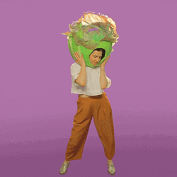 Big Head Charming Woman Dancing GIF