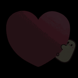 Big Heart Getting Hugged By Chick GIF
