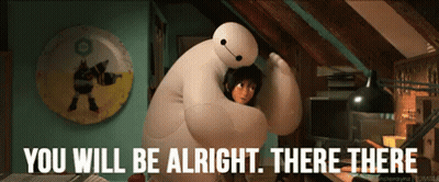 Big Hero 6 Hugging Girl Saying You Will Be Alright There There GIF
