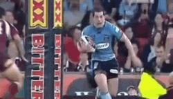 Big Hit Take Down Intense Rugby Game GIF