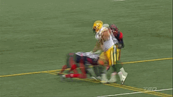 Big Hits Football 360 Mid Air Rotation GIF