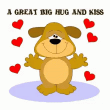 Big Hug And Kiss Puppy