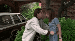 Big Hug Twirling Couple GIF
