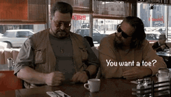 Big Lebowski Dude And Walter Bar Conversation GIF