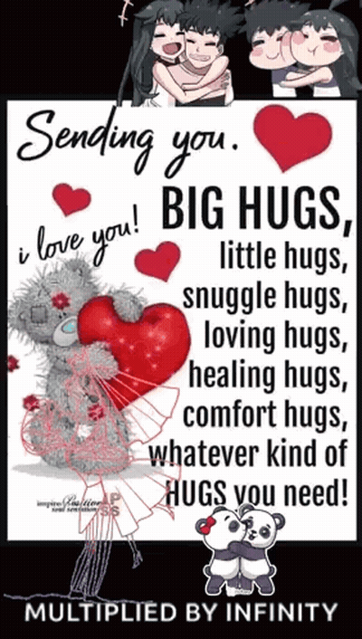Big Little Snuggle Loving Healing Comfort Hugs GIF