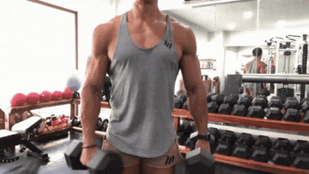 Big Man Hammer Curls GIF