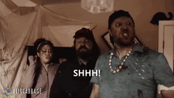 Big Man Shhhh GIF
