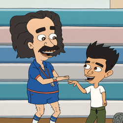 Big Mouth Coach Steve Hand Shake GIF
