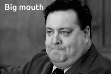 Big Mouth Jackie Gleason Freaking Out GIF