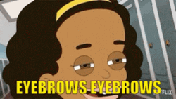 Big Mouth Missy Foreman Greenwald Twitching Eyebrows GIF