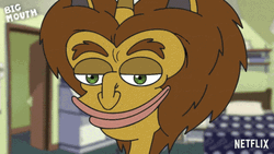 Big Mouth Naughty Hormone Monster Eyebrow Twitch GIF