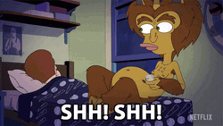 Big Mouth Shhh GIF