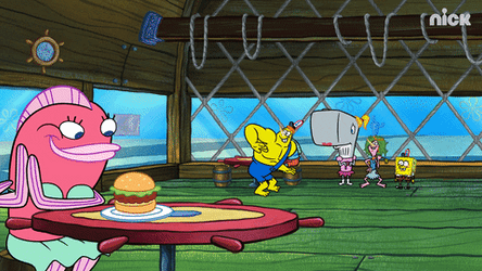 Big Nobby Narwhal At Krusty Krab GIF