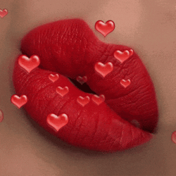 Big Red Kiss GIF