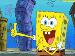 Big Thumb Up Spongebob GIF