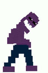 Big William Purple Guy Walking GIF