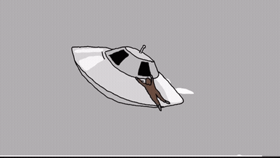Bigfoot Falling Off Building GIF