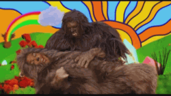 Bigfoot Happy Tickling GIF
