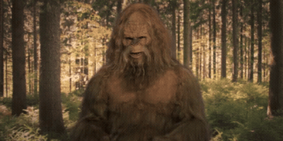 Bigfoot In Forest GIF