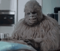 Bigfoot Mind Blown Expression GIF