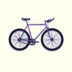 Bike Animated Color Changing Wheels