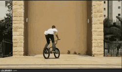 Bike Crawl On Wall Trick