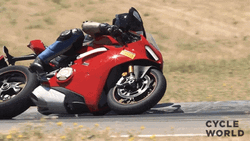 Bike Riding On Ducati Panigale V4 GIF