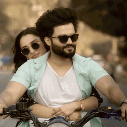 Bike Riding Suraj Gowda Indian Actor GIF