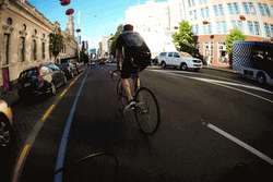 Bike Wiggling On The Street