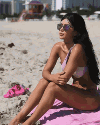 Bikini Model In Beach