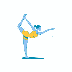 Bikram Yoga Sweat Cartoon GIF