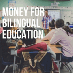 Bilingual Education Budget Protest GIF