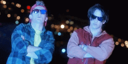 Bill And Ted Cute Eyeglasses Post GIF
