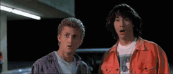 Bill And Ted Feeling Surprise GIF