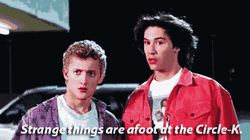 Bill And Ted Strange Things At Circle-K GIF