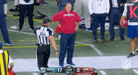 Bill Belichick Angry At Referee GIF