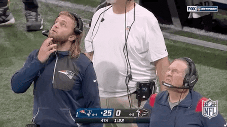 Bill Belichick Looking At Review GIF