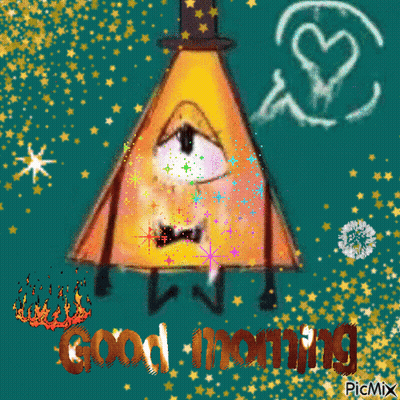 Bill Cipher Good Morning GIF