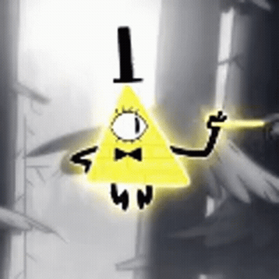 Bill Cipher Gravity Falls Bow Tie GIF