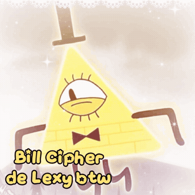 Bill Cipher With Cane GIF