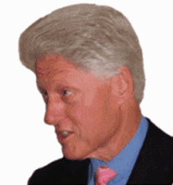 Bill Clinton Looks Like Pinocchio GIF