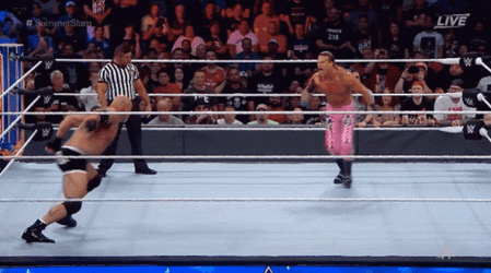 Bill Goldberg Charging Full Speed GIF