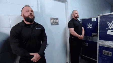 Bill Goldberg Commanding Walk Out GIF