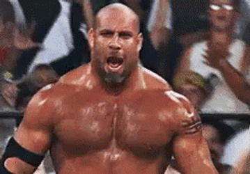 Bill Goldberg Intense Reaction GIF