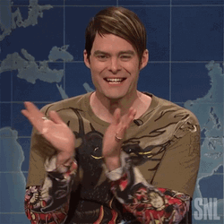 Bill Hader Clapping GIF