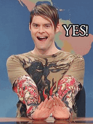 Bill Hader Oh Yes On Live GIF