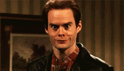 Bill Hader Scary Face GIF