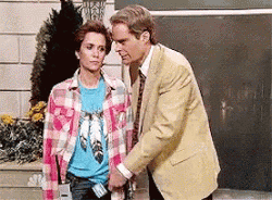 Bill Hader Talks To Her GIF