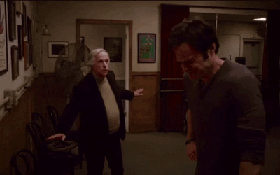 Bill Hader Wall Punch GIF